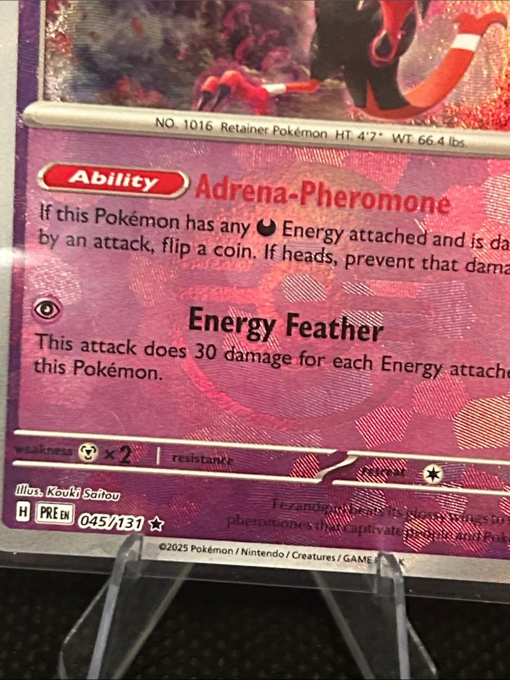 Pokemon Fezandipiti Pokeball 045/131 Holo from Prismatic Evolutions M/NM